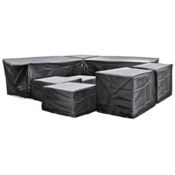 Cozy Bay Ezbreathe Malta 10 Seat Furniture Set Cover In Black - thumbnail 1