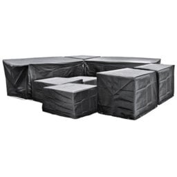 Cozy Bay Ezbreathe Malta 10 Seat Furniture Set Cover In Black