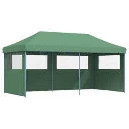 Walplus Foldable Party Tent Garden Gazebo Canopy Pop-Up With 3 Sidewalls Green - thumbnail 2