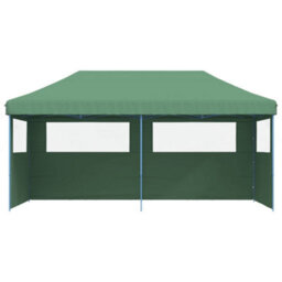 Walplus Foldable Party Tent Garden Gazebo Canopy Pop-Up With 3 Sidewalls Green - thumbnail 3