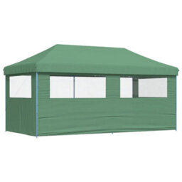 Walplus Foldable Party Tent Garden Gazebo Canopy Pop-Up With 3 Sidewalls Green - thumbnail 5