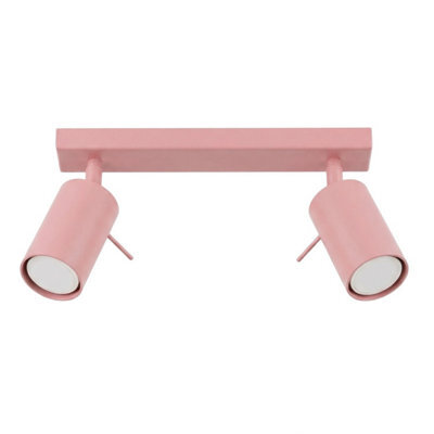 Luminosa Lighting Luminosa Ring Twin Ceiling Spotlight Pink 2X Gu10 - image 1