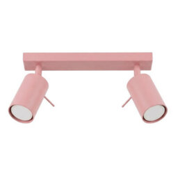 Luminosa Lighting Luminosa Ring Twin Ceiling Spotlight Pink 2X Gu10 - thumbnail 1