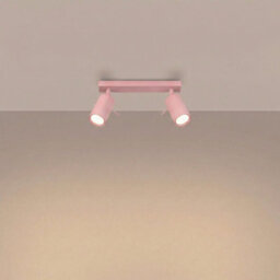 Luminosa Lighting Luminosa Ring Twin Ceiling Spotlight Pink 2X Gu10 - thumbnail 3
