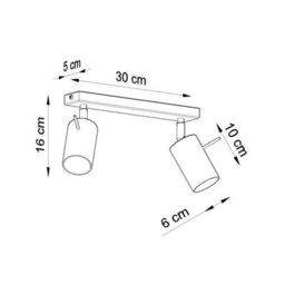 Luminosa Lighting Luminosa Ring Twin Ceiling Spotlight Pink 2X Gu10 - thumbnail 7