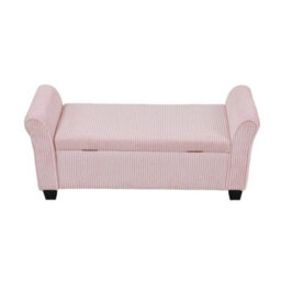 Corduroy Storage Bench Ottoman Footstool Lift Up Seat Bedroom - thumbnail 3