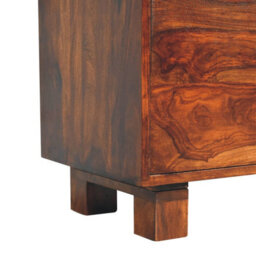 Wyld Haus Bologna Large Sheesham Sideboard, 3 Drawers 2 Doors, Chestnut Finish - thumbnail 8