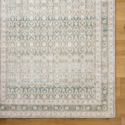 Livabliss Our Pnw Home Rainier-Washable Green Beige Brown Traditional Boho Vintage Living Dining Bedroom Rug 160 X 220 Cm Easy Care - thumbnail 7
