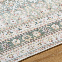 Livabliss Our Pnw Home Rainier-Washable Green Beige Brown Traditional Boho Vintage Living Dining Bedroom Rug 160 X 220 Cm Easy Care - thumbnail 3