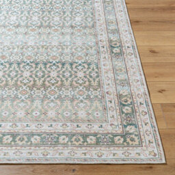 Livabliss Our Pnw Home Rainier-Washable Green Beige Brown Traditional Boho Vintage Living Dining Bedroom Rug 160 X 220 Cm Easy Care - thumbnail 5
