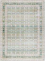 Livabliss Our Pnw Home Rainier-Washable Green Beige Brown Traditional Boho Vintage Living Dining Bedroom Rug 160 X 220 Cm Easy Care - thumbnail 1