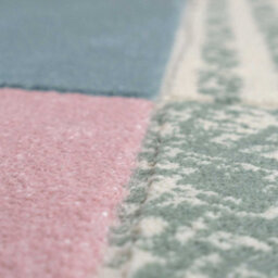 Loomed Pastel Multicolour Block Geometric Living Area Rug 190X280Cm - thumbnail 5