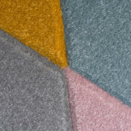 Loomed Pastel Multicolour Block Geometric Living Area Rug 190X280Cm - thumbnail 4