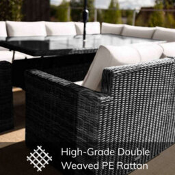 Primrose Living Luxury Rattan Straight Arm Single Armchair Brown - thumbnail 2