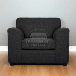 Furnishings For Less UK Paris Charcoal Boucle Fabric 3 Piece Sofa Suite 3 1 1 Scatter - thumbnail 3