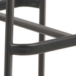 Wyld Haus Bogense Set Of 2 Black Faux Leather Bar Stools With Cream Stitching - thumbnail 7
