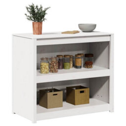 Berkfield Outdoor Kitchen Cabinet White 106X55X92 Cm Solid Wood Pine - thumbnail 3