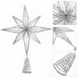 Christmas Tree Star Topper Led Snowflake Christmas Tree Decoration - thumbnail 3