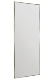 Mirroroutlet Manhattan Pewter / Silver Aluminium Framed Modern Wall Mirror 153 X 61.5Cm - thumbnail 5