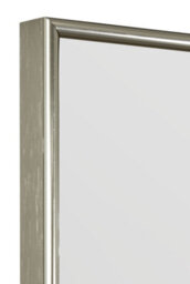 Mirroroutlet Manhattan Pewter / Silver Aluminium Framed Modern Wall Mirror 153 X 61.5Cm - thumbnail 6