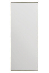 Mirroroutlet Manhattan Pewter / Silver Aluminium Framed Modern Wall Mirror 153 X 61.5Cm - thumbnail 4