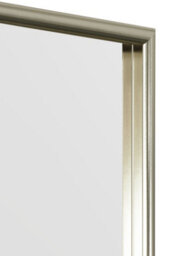Mirroroutlet Manhattan Pewter / Silver Aluminium Framed Modern Wall Mirror 153 X 61.5Cm - thumbnail 7