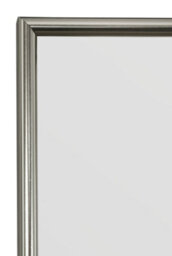 Mirroroutlet Manhattan Pewter / Silver Aluminium Framed Modern Wall Mirror 153 X 61.5Cm - thumbnail 3