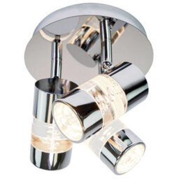 Happy Homewares Chrome Bathroom Spot Light With Led Bubble Acrylic Heads - thumbnail 7