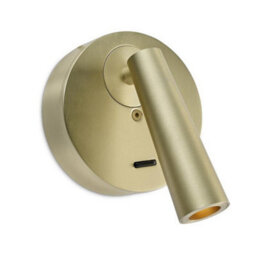 Luminosa Lighting Luminosa Gamma Led Wall Reading Light Satin Gold 179Lm 2700K - thumbnail 2