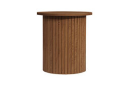 Birlea Axel Fluted Side Table Walnut - thumbnail 7