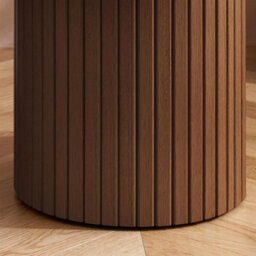 Birlea Axel Fluted Side Table Walnut - thumbnail 6