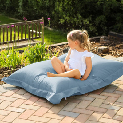rucomfy Beanbags Rucomfy Indoor Or Outdoor Kids Water Resistant Squarbie - Seafoam Beanbag Lounger - image 1