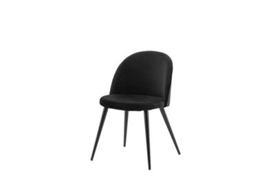 Set Of 2 Velvet Dining Chairs - D57Xw50Xh77Cm, Seat Height 43Cm - image 1