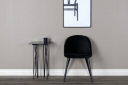 Set Of 2 Velvet Dining Chairs - D57Xw50Xh77Cm, Seat Height 43Cm - thumbnail 5