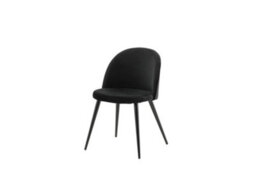 Set Of 2 Velvet Dining Chairs - D57Xw50Xh77Cm, Seat Height 43Cm - thumbnail 1