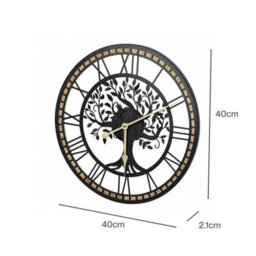Wall Clock Silent Quartz Tree Design 40Cm - thumbnail 2