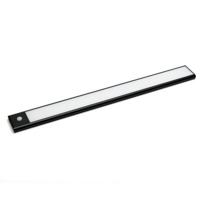 VEW Bar Rechargable Pir Bar Light Black Warm White 3000K 450mm - image 1