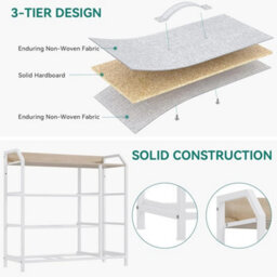 Chest Of Drawers 6-Drawer Fabric Storage Bedroom Closet Light Grey - thumbnail 5