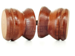 L&F Turned Wood Legs Mahogany Stain 70mm High Set Of 4 Replacement Furniture Bun Feet Settee Chairs Sofas Footstools M8 Shn215 - thumbnail 4