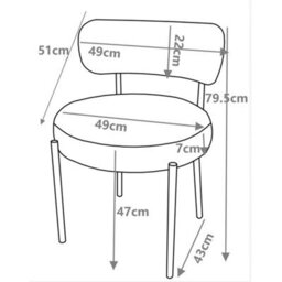 4 X Black Velvet Dining Chairs Velvet Seat Chairs Plush Velvet Seat And Backrest - thumbnail 3