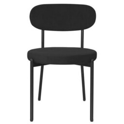 4 X Black Velvet Dining Chairs Velvet Seat Chairs Plush Velvet Seat And Backrest - thumbnail 5