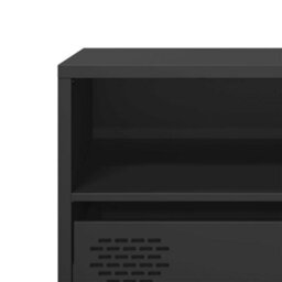 Berkfield Industrial Tv Cabinet Black 135X39X43.5 Cm Cold-Rolled Steel - thumbnail 9