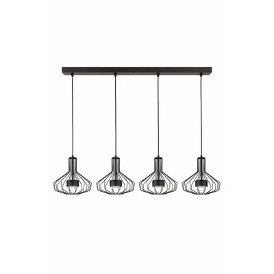 Luminosa Lighting Luminosa Axia Bar Pendant Ceiling Light Black 4X Gx53 - image 1