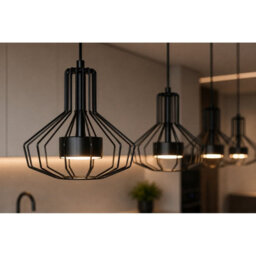 Luminosa Lighting Luminosa Axia Bar Pendant Ceiling Light Black 4X Gx53 - thumbnail 3