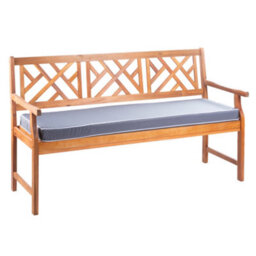 Alfresia Grey 3 Seater Garden Bench Cushion, 153Cm Wide, Filled With Thick Luxury Foam - thumbnail 6