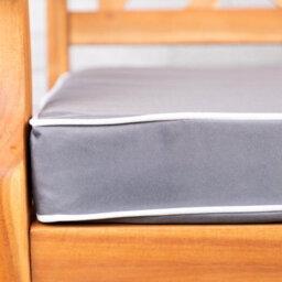 Alfresia Grey 3 Seater Garden Bench Cushion, 153Cm Wide, Filled With Thick Luxury Foam - thumbnail 5