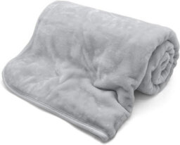 Homes & Linen Fleece Faux Fur Silver Roll Mink Throws Soft Cosy Bed Blankets