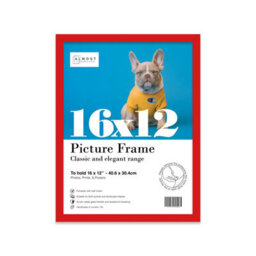 16X12 Red Picture Frame (40.6 X 30.5Cm) Poster, Photo, Artwork, Gallery Wall Or Print - thumbnail 1