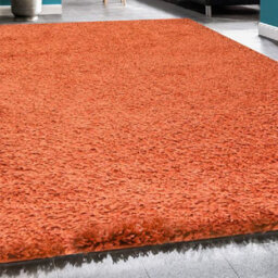 "Bravich Terracotta Thick Shaggy Rug - California - 80X150Cm (2'8""x5')" - thumbnail 2
