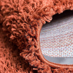 "Bravich Terracotta Thick Shaggy Rug - California - 80X150Cm (2'8""x5')" - thumbnail 4